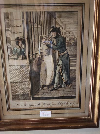 Lot of about 25 framed reproductions and...