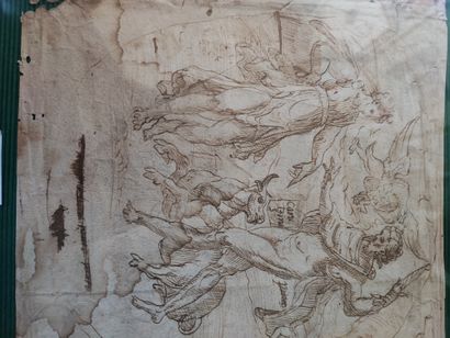Ecole italienne
Jupiter et Io 
Dessin au...