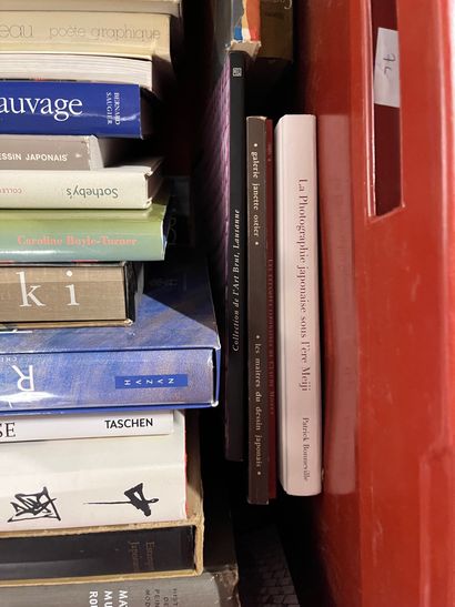 Two cases of art volumes including Art Nouveau,...