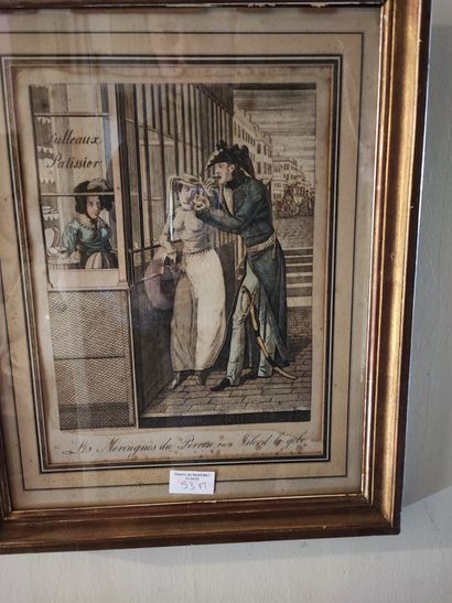 Lot of about 25 framed reproductions and...