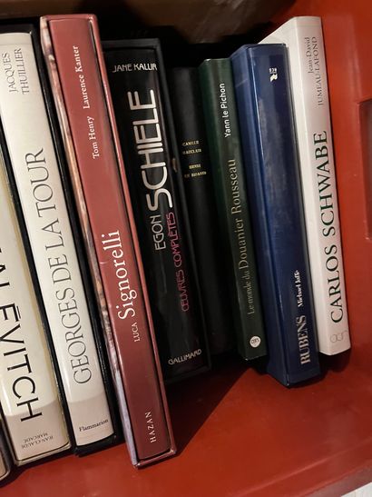 Two cases of art volumes including Malevitch,...