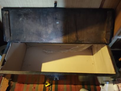 Wooden chest in the Southeast Asian style...