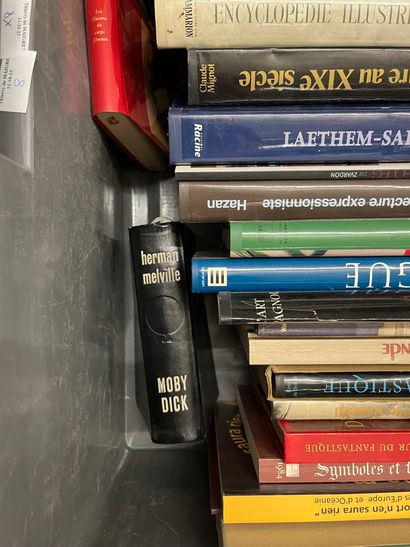 Two cases of art volumes including Charles...