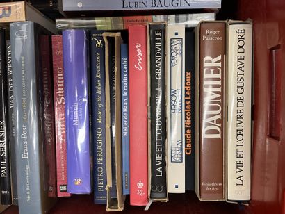 Two cases of art volumes including Malevitch,...