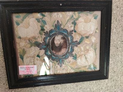 Ex Voto
Saint's figure, embroidery 
18th...