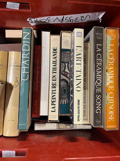 Two cases of art volumes including Seurat,...