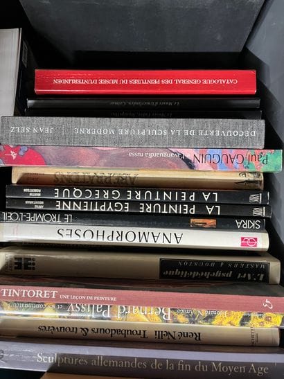 Two cases of art volumes including Symbolism,...