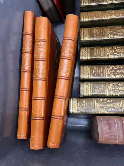 Two cases of bound volumes including Malraux,...