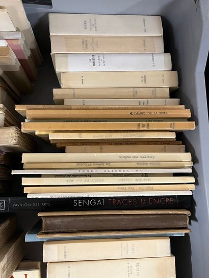 Two mannettes of paperback volumes including...