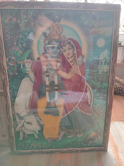 Lot including: 
INDIA, Modern poster depicting...
