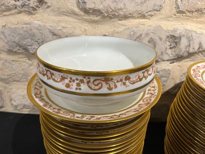 LPL LIMOGES France - Porcelain dinner service,...