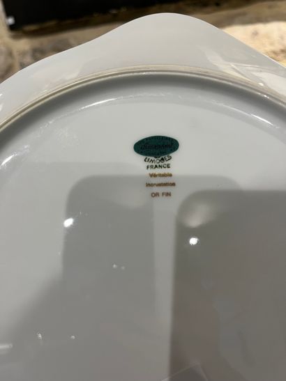 LPL LIMOGES France - Porcelain dinner service,...