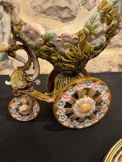 Lot including a rectangular dish decorated...