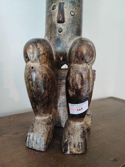 Statue Atie (Côte d'Ivoire). 
Femme assise
Statuette...