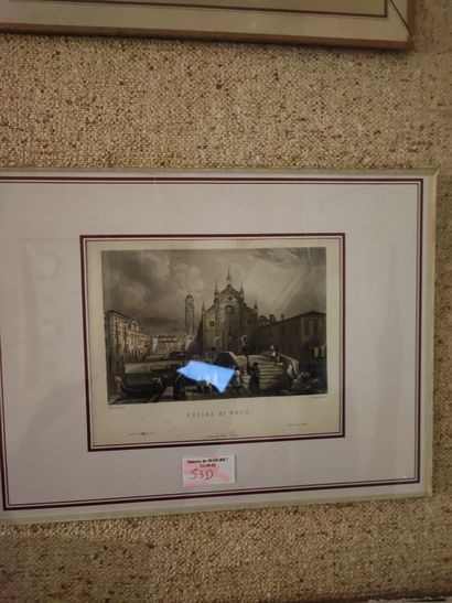 Lot of about 20 engravings depicting musicians,...