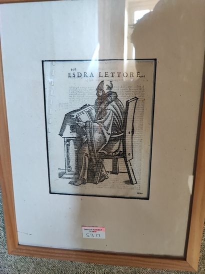 Lot of about 25 framed reproductions and...