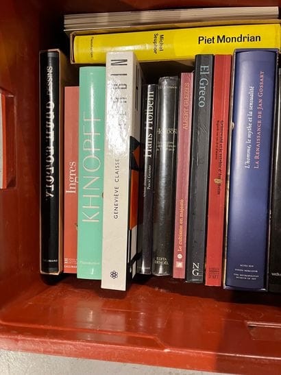 Two cases of art volumes including Seurat,...