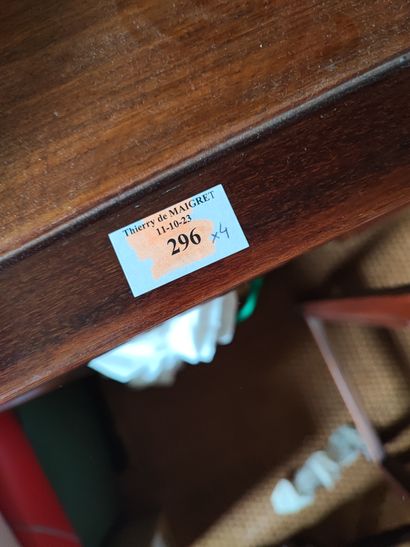 INDOCHINO work 
Four nesting tables in rosewood
scratches...
