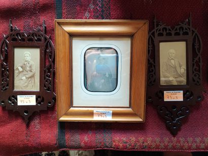 Set of three photographs, including a daguerreotype...