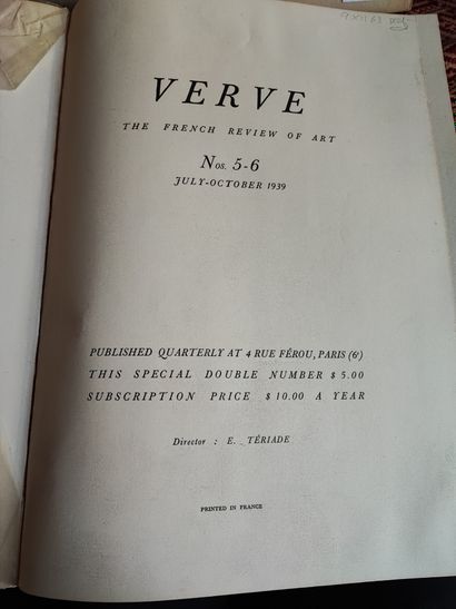 Three Verve books: N° 5 and 6 July October...