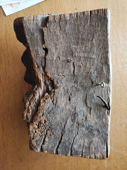 Mascaron en bois
Travail ancien 
Long : 40...