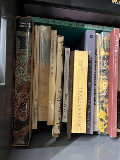 Two cases of art volumes including Symbolism,...