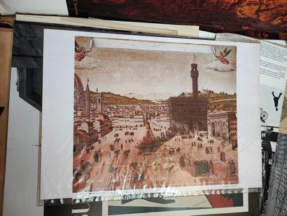 Lot of posters and photographs including...