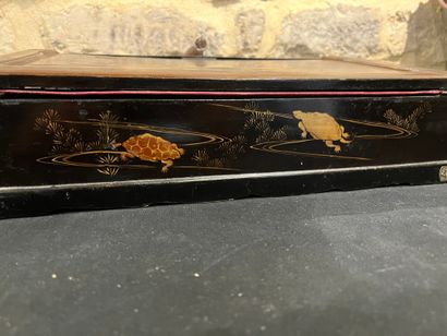 JAPAN
Lacquered wood writing desk decorated...