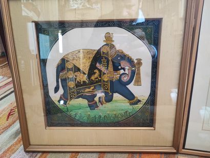 Lot including: 
INDIA, Modern poster depicting...