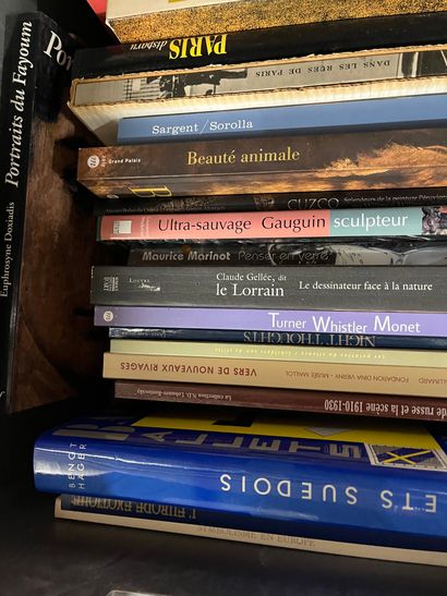 Two cases of art volumes including Tiepolo,...