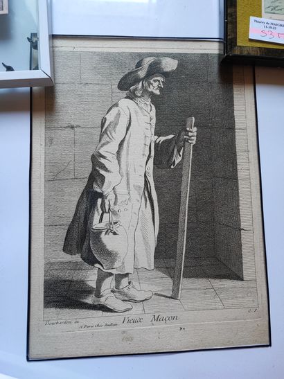 Lot of about 25 framed reproductions and...