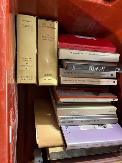 Two cases of art volumes including Ledoux,...