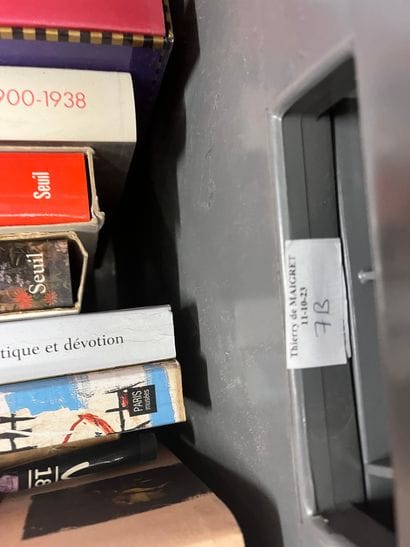 Two cases of art volumes including Romanticism,...