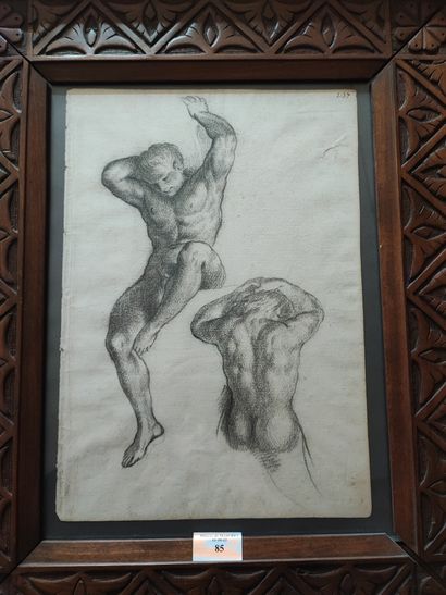 Ecole française
dessin double face étude...