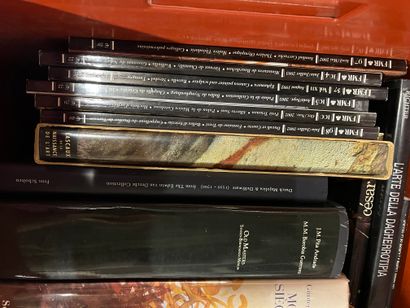Two cases of art volumes including Van Eyck,...