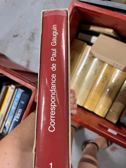 Two cases of art volumes including Seurat,...