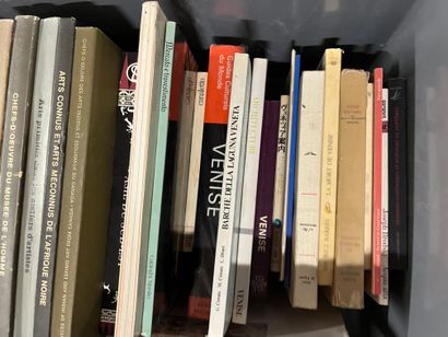 Two cases of art volumes including African...