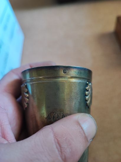 Ecrin en argent 925°/°° comprenant quatre...