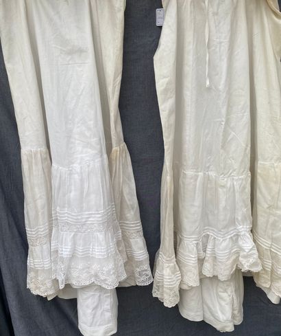 L Reunion: 4 long petticoats and one short...