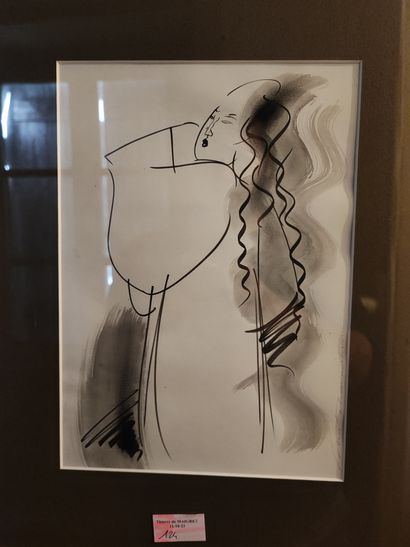 Encadrés dans le goût japonais avec décor...