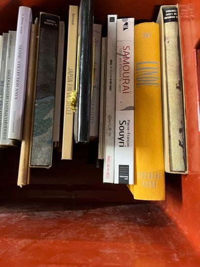 Two cases of art volumes including Ledoux,...