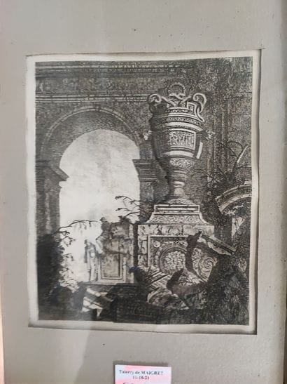 Lot of about 20 engravings depicting musicians,...