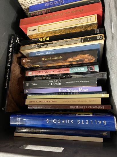 Two cases of art volumes including Tiepolo,...