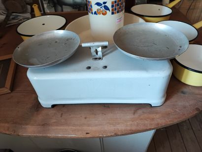 Joystick with vintage pans, Beauvais ewer...