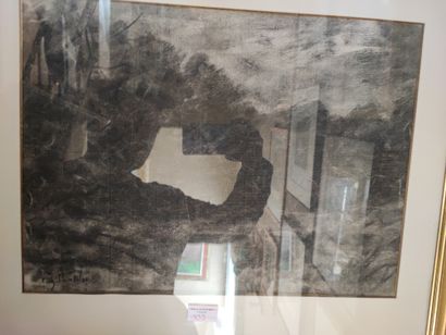 Eugène POINTELIN
Paysages
Huit fusains 
Signés...