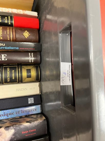 Two cases of art books including Carpaccio,...