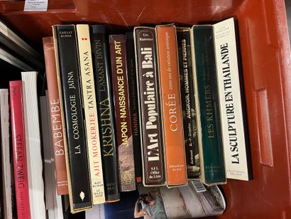 Two cases of art volumes including African...