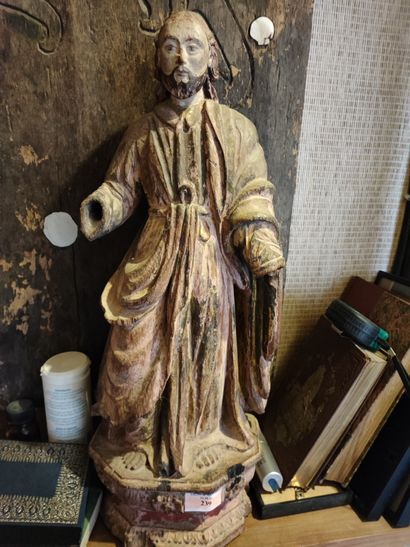 Ecole du XIXème siècle 
Christ 
Bois sculpté...