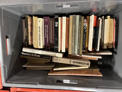 Two cases of art volumes including African...