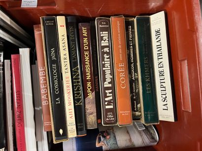 Two cases of art volumes including African...